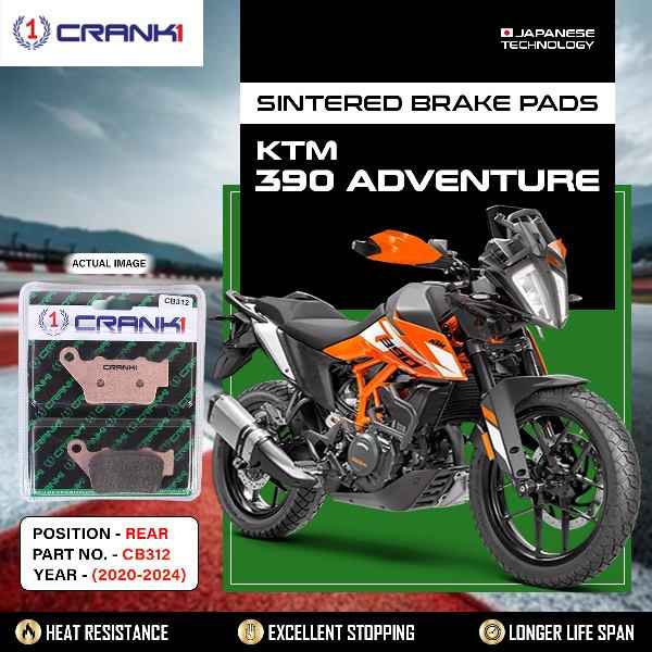 CRANK1 Brake Pads Rear KTM 390 Adventure (2025 Onwards)-CB312