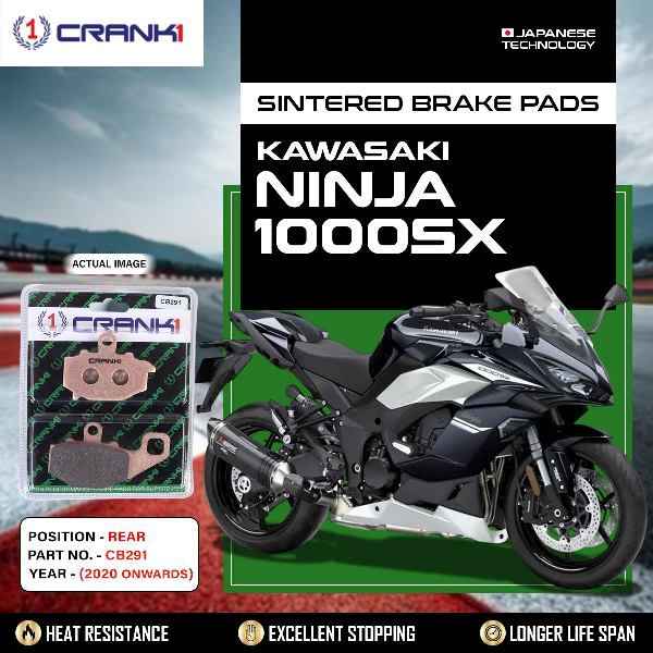 CRANK1 Brake Pads Rear Kawasaki Ninja 1000SX (2020 Onwards)-CB291