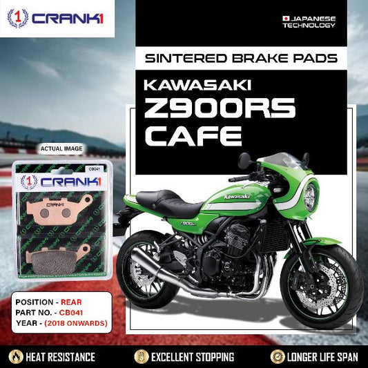 CRANK1 Brake Pads Rear Kawasaki Z900RS Café 2018 Onwards-CB041