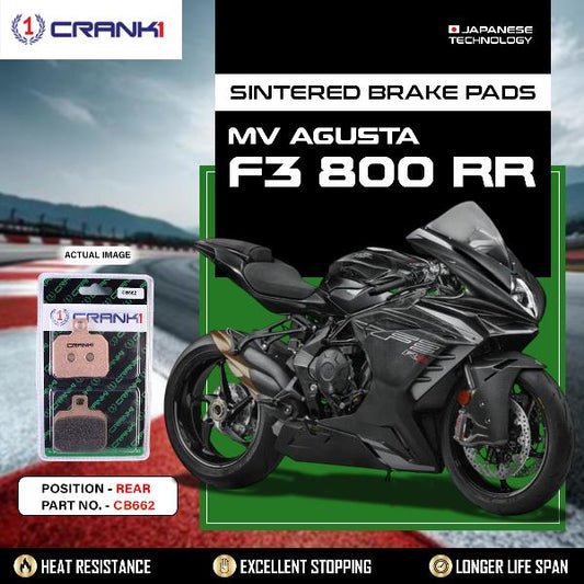 CRANK1 Brake Pads Rear MV Agusta F3 800 RR–CB662