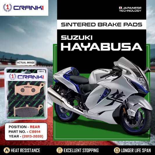 CRANK1 Brake Pads Rear Suzuki Hayabusa – (2013-2020)- CB914