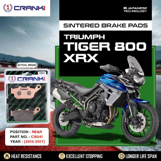 CRANK1 Brake Pads Rear Triumph Tiger 800 XRX 2015-2017-CB041