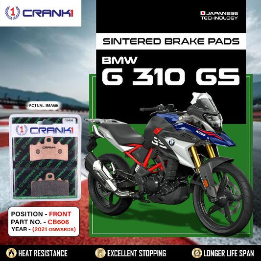 CRANK1 Brake pads Front BMW G 310 GS -2021 Onwards-CB606