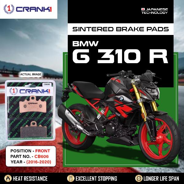 CRANK1 Brake pads Front BMW G 310 R – 2016 to 2020-CB606