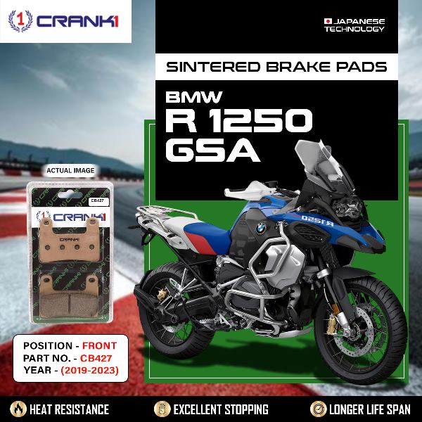 CRANK1 Brake pads Front BMW R1250 GSA 2019-2023-CB427-2 Sets