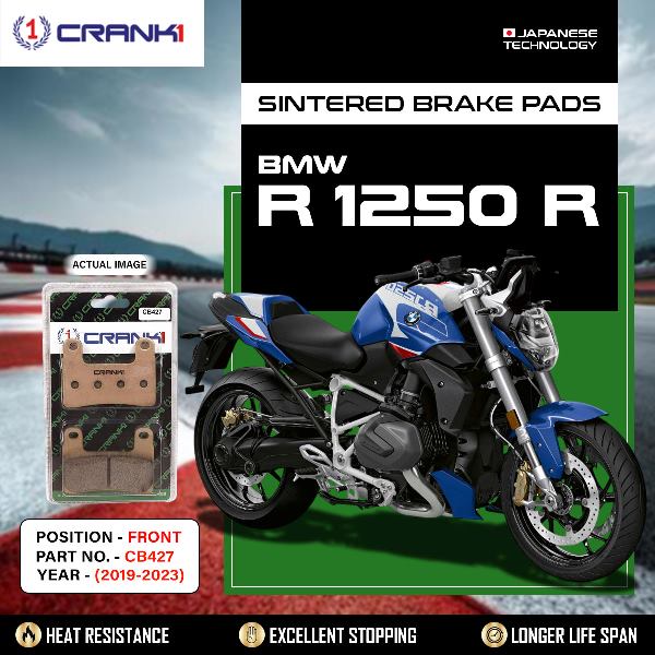 CRANK1 Brake pads Front BMW R1250 R 2019-2023-CB427-2 sets