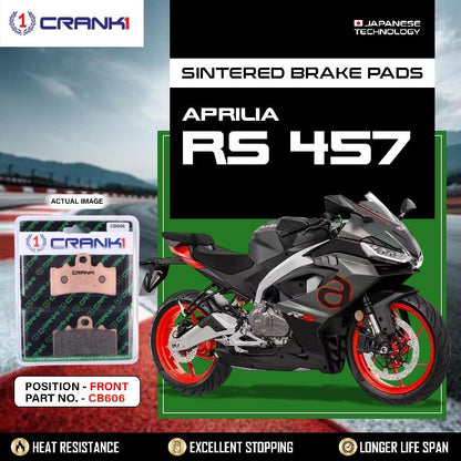 CRANK1 Brake pads Front For Aprilia RS 457-CB606