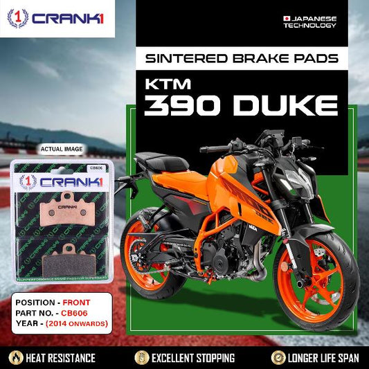 CRANK1 Brake pads Front KTM Duke 390 2014 Onwards-CB606