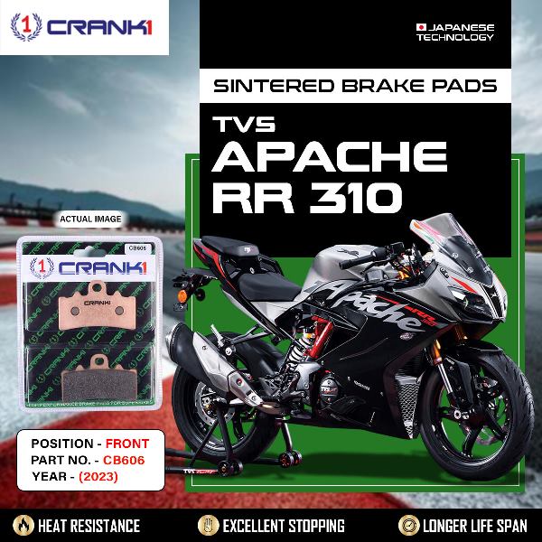 CRANK1 Brake pads Front TVS Apache RR 310-CB606