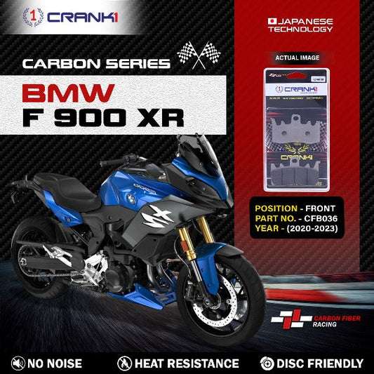 CRANK1 Carbon Brake Pads For  BMW F 900 XR (2020-2023)- Front - CFB036 - 2 Sets