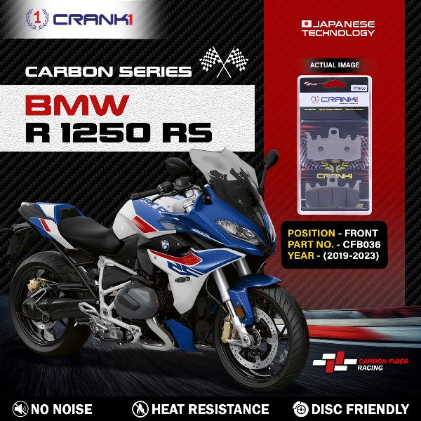 CRANK1 Carbon Brake Pads For BMW R 1250 RS (2019-2023)- Front - CFB036 - 2 Sets