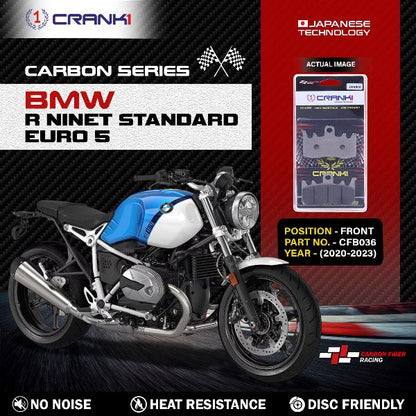 CRANK1 Carbon Brake Pads For BMW R Nine T Standard Euro 5 ( 2020-2023 )- Front - CFB036 - 2 Sets