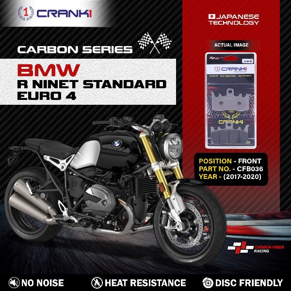 CRANK1 Carbon Brake Pads For BMW R nineT Standard Euro 4 (2017-2020)- Front - CFB036 - 2 Sets