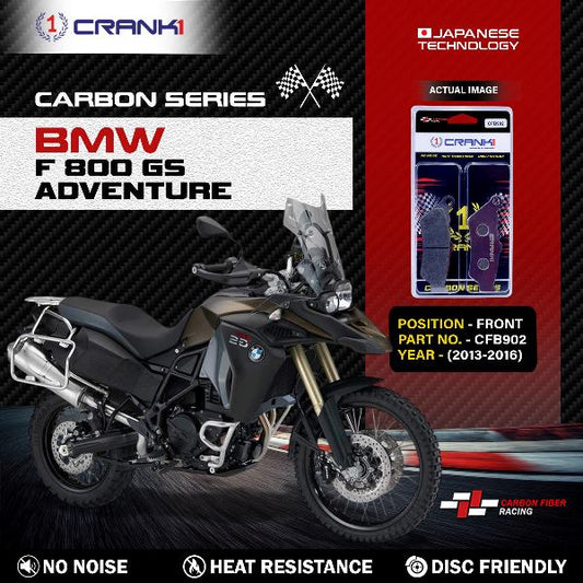CRANK1 Carbon Brake Pads Front BMW F800GS Adventure 2013-2016 – (CFB902)