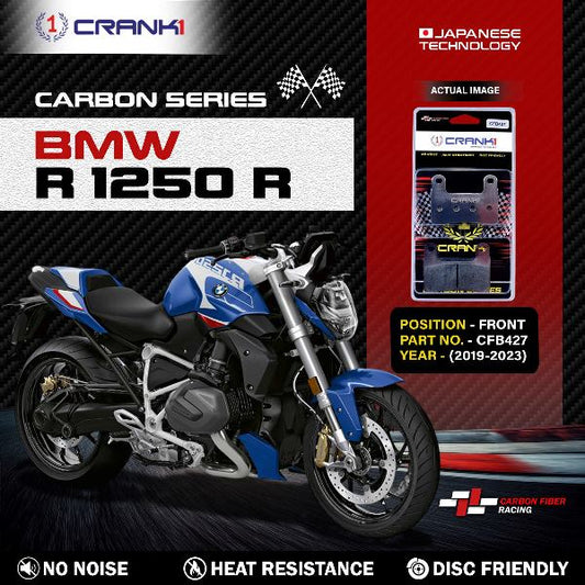 CRANK1 Carbon Brake Pads Front BMW R 1250 R (2019-2023) – CFB427 ( 2sets Required )
