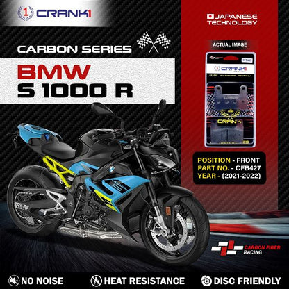 CRANK1 Carbon Brake Pads Front BMW S1000R 2021-2022 – CFB427 ( 2 sets Required )