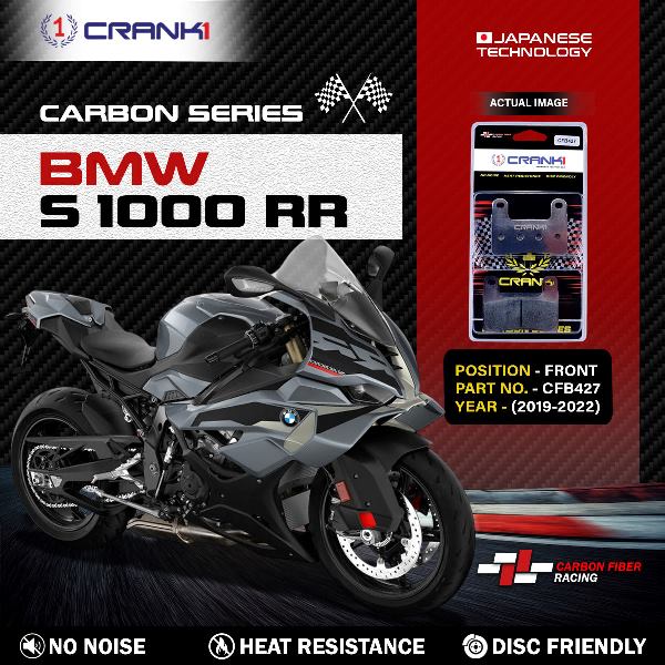 CRANK1 Carbon Brake Pads Front BMW S1000 RR 2019-2022 – CFB427 ( 2sets Required )
