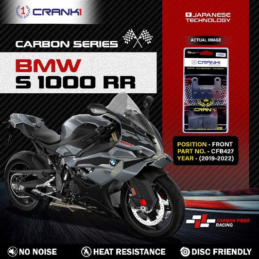 CRANK1 Carbon Brake Pads Front BMW S1000 RR 2019-2022 – CFB427 ( 2sets Required )