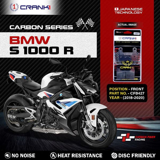CRANK1 Carbon Brake Pads Front BMW S1000 R 2018-2020 – CFB427 ( 2sets Required )