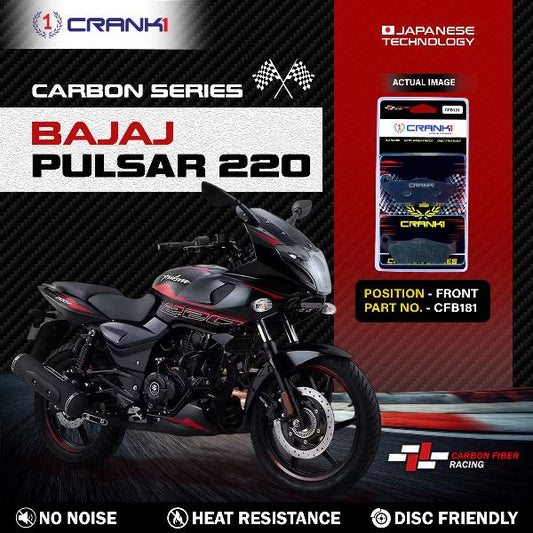 CRANK1 Carbon Brake Pads Front Bajaj Pulsar 220 - CFB181