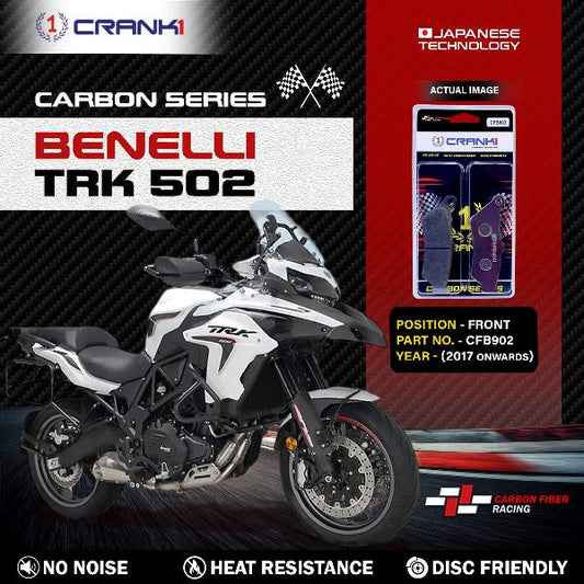 CRANK1 Carbon Brake Pads Front Benelli TRK 502 2017 Onwards – CFB902 (2 SETS Required)