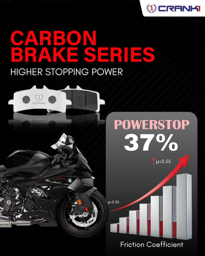 CRANK1 Carbon Brake Pads Rear Ducati Multistrada 1200 S (2015-2017) - CFB181