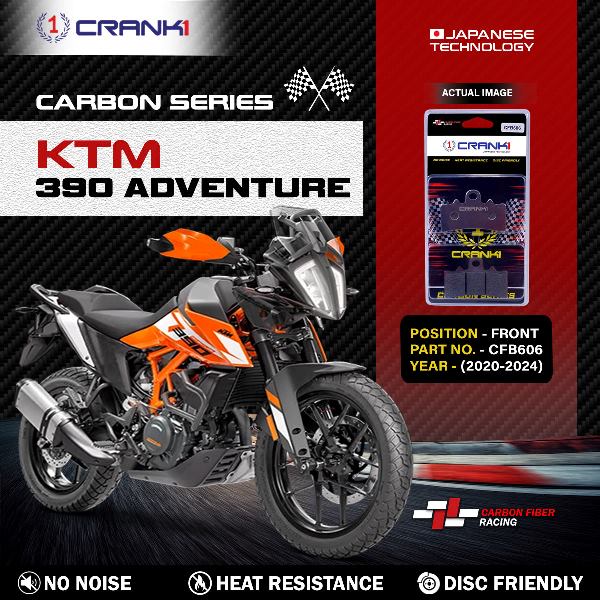 CRANK1 Carbon Brake Pads Front KTM 390 Adventure (2020-2024)- CFB606