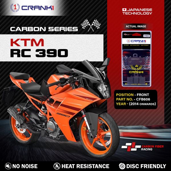 CRANK1 Carbon Brake Pads Front KTM RC 390 2014 Onwards ( CFB606 )