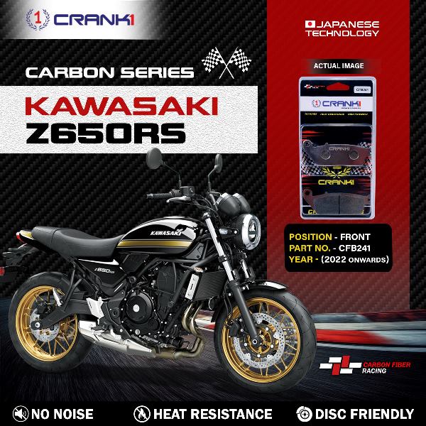 CRANK1 Carbon Brake Pads Front Kawasaki Z 650 RS 2022 Onward - CFB241