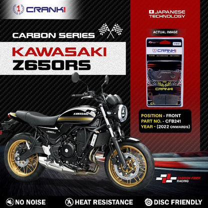 CRANK1 Carbon Brake Pads Front Kawasaki Z 650 RS 2022 Onward - CFB241
