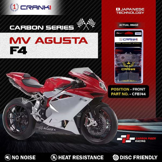 CRANK1 Carbon Brake Pads Front MV-Agusta F4 - CFB7442 Sets Required