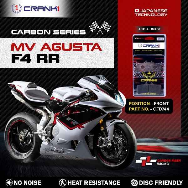 CRANK1 Carbon Brake Pads Front MV-Agusta F4 RR - CFB744/2 Sets Required