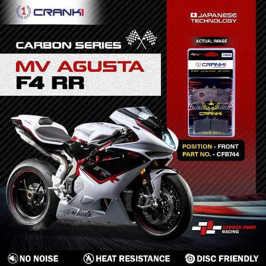 CRANK1 Carbon Brake Pads Front MV-Agusta F4 RR - CFB744/2 Sets Required