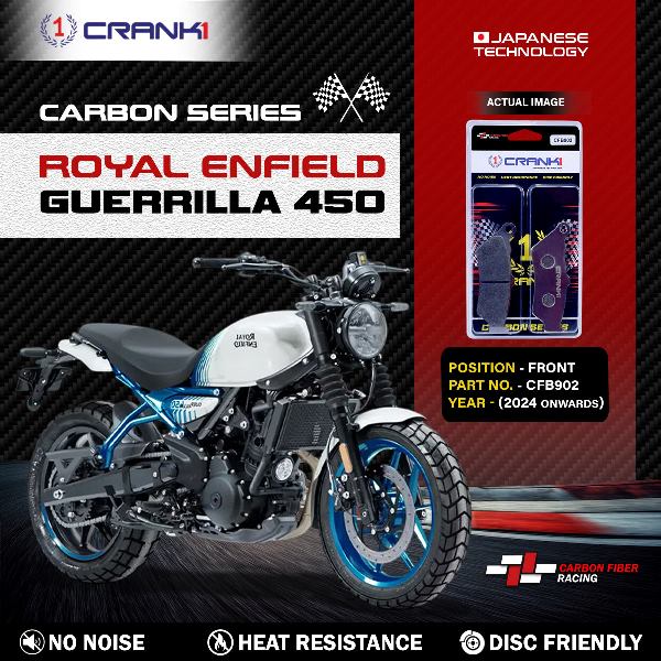 CRANK1 Carbon Brake Pads Front RE Guerrilla 450 – (CFB902)