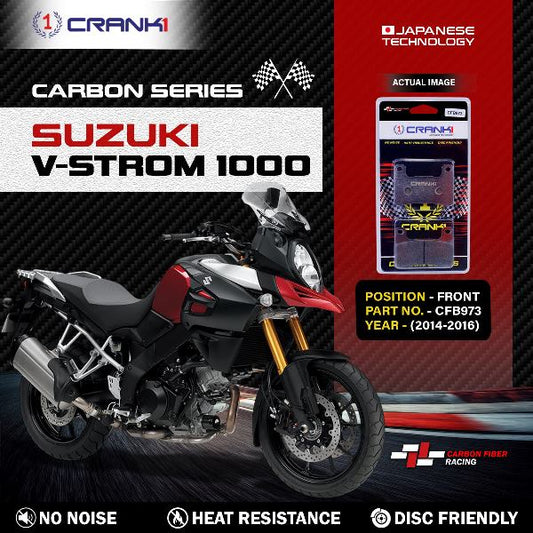 CRANK1 Carbon Brake Pads Front Suzuki V-Strom 1000 2014-2016 – CFB973 (2sets Required)