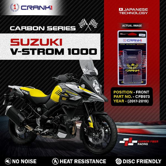 CRANK1 Carbon Brake Pads Front Suzuki V-Strom 1000 2017-2019 – CFB973 (2sets Required)
