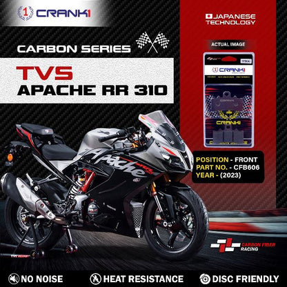 CRANK1 Carbon Brake Pads Front TVS Apache RR 310 (2023)- CFB606