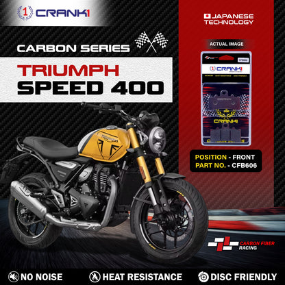 CRANK1 Carbon Brake Pads Front Triumph Speed 400 - CFB606