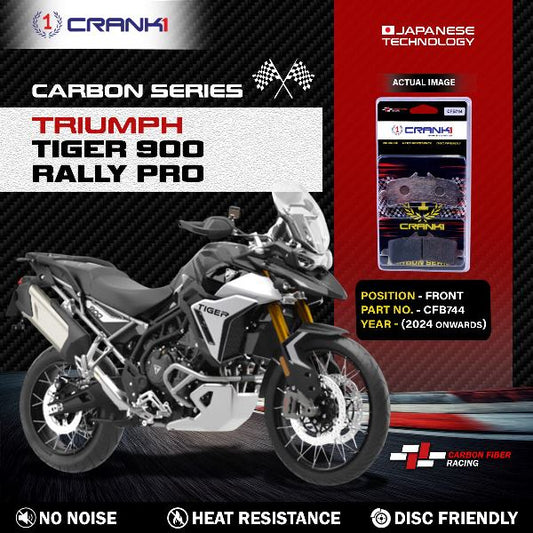 CRANK1 Carbon Brake Pads Front Triumph Tiger 900 Rally Pro 2024 Onwards - CFB7442 Sets Required
