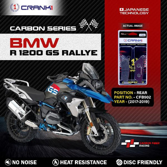 CRANK1 Carbon Brake Pads Rear BMW R1200 GS Rallye 2017-2019 – (CFB902)