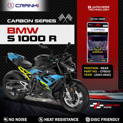 CRANK1 Carbon Brake Pads Rear BMW S1000R (2021 -2022) - CFB312