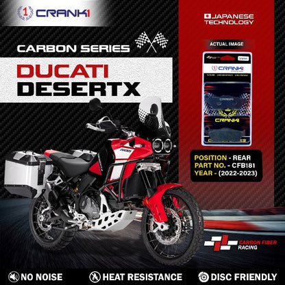 CRANK1 Carbon Brake Pads Rear Ducati Desert X (2022-2023) - CFB181