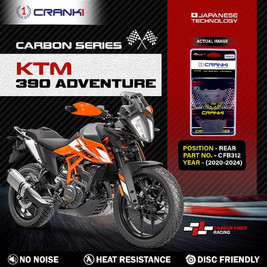 CRANK1 Carbon Brake Pads Rear  KTM 390 Adventure ( 2020-2024 )- CFB312