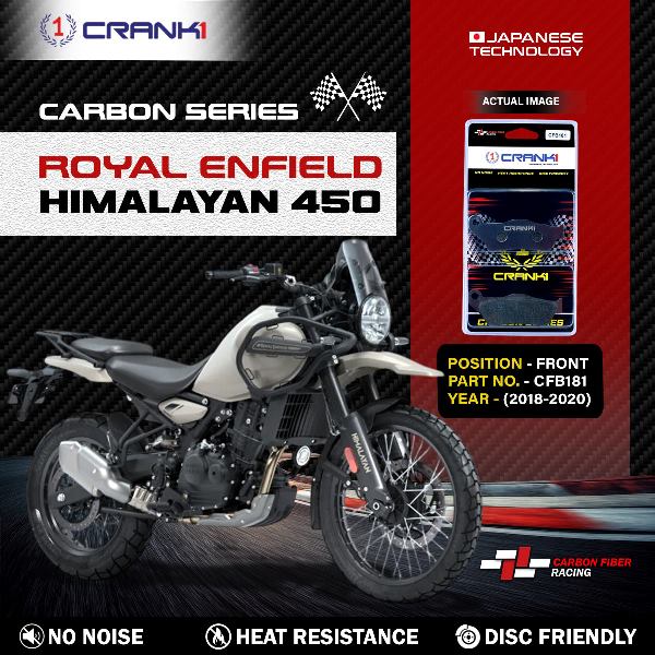 CRANK1 Carbon Brake Pads Rear Royal Enfield Himalayan 450 ( 2018-2020 ) - CFB181