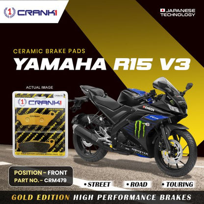 CRANK1 Ceramic Brake Pad for Front Yamaha R15 V3-CRM4796