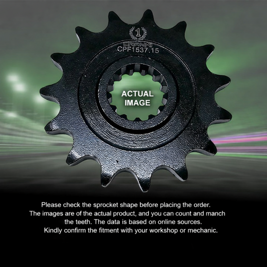 Crank1 Sprocket For Kawasaki Z900RS Cafe (2018 Onwards) - Front - CPF1537.15T