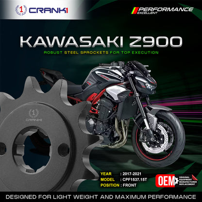 CRANK1 SPROCKET FRONT KAWASAKI Z900 (2017-2021)-CPF1537.15T