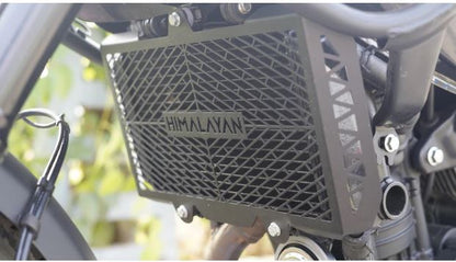 CRISS CROSS Radiator Guard for Himalayan 450 - Mild Steel - Carbon Racing