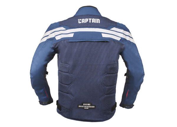 Captain America Riding Jacket Blue – Biking Brotherhood - Riders Junction