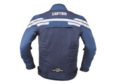 Captain America Riding Jacket Blue – Biking Brotherhood - Riders Junction